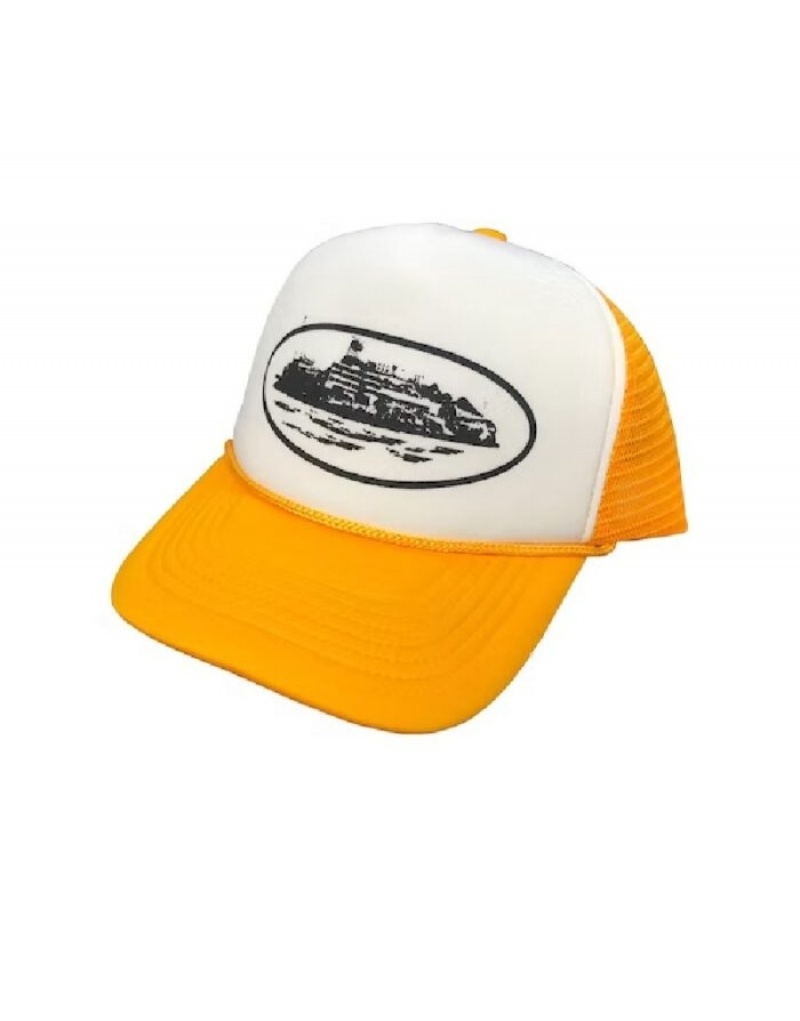 Berretti Donna Corteiz Alcatraz Trucker Bianche Italia | J8H-6474