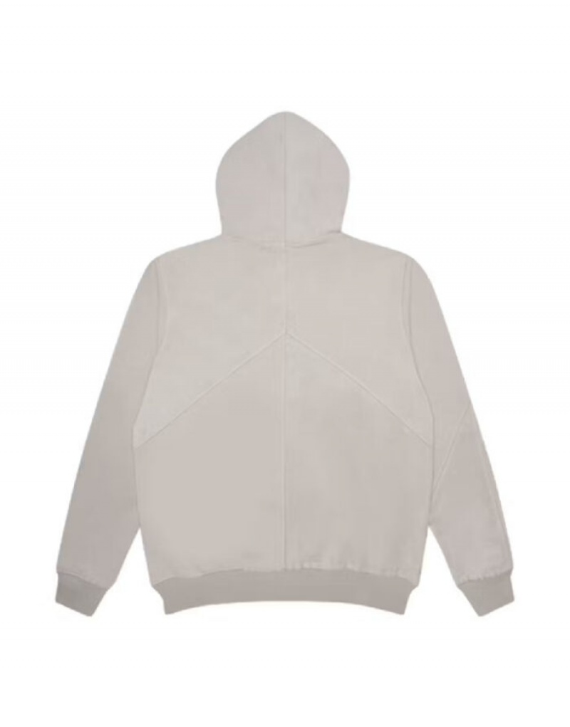 Felpa con Cappuccio Donna Corteiz Superior V2 Zip-up Bianche Italia | D7N-1888