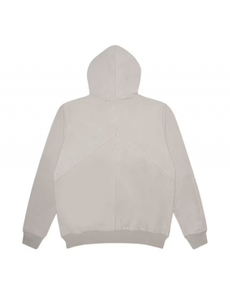Felpa con Cappuccio Uomo Corteiz Superior V2 Zip Up Bianche Italia | S2N-3679