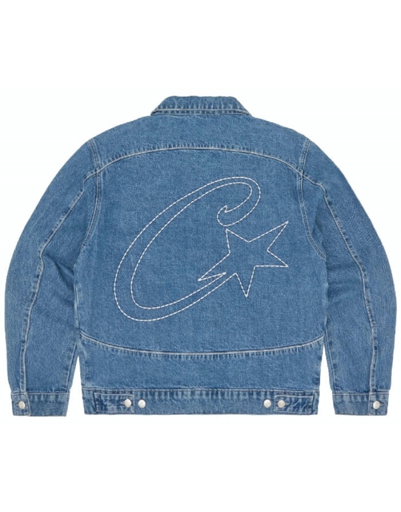 Giacche Donna Corteiz C-star Denim Trucker Bianche Italia | G9O-1840
