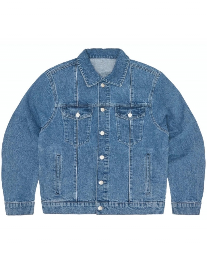 Giacche Donna Corteiz C-star Denim Trucker Bianche Italia | G9O-1840