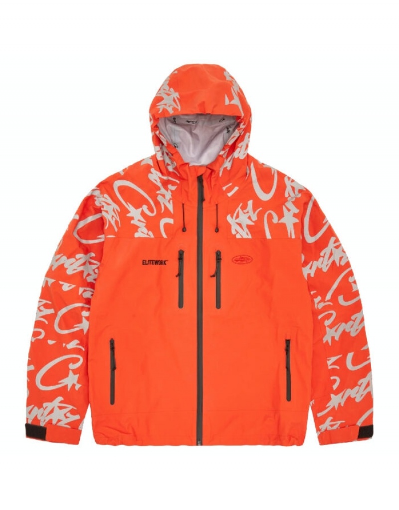 Giacche Donna Corteiz Elitework Waterproof Shell Bianche Italia | N5U-4997