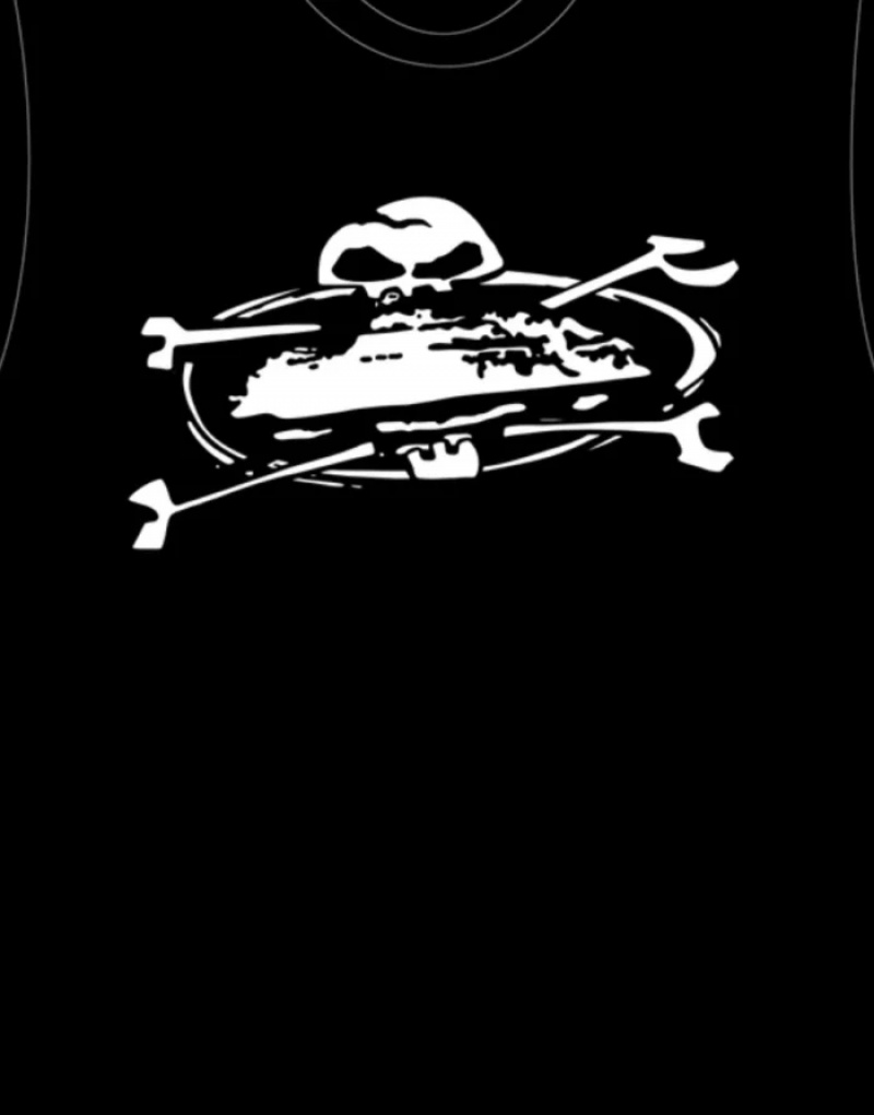 Magliette Donna Corteiz Alcatraz Skull Bianche Italia | H1X-1256