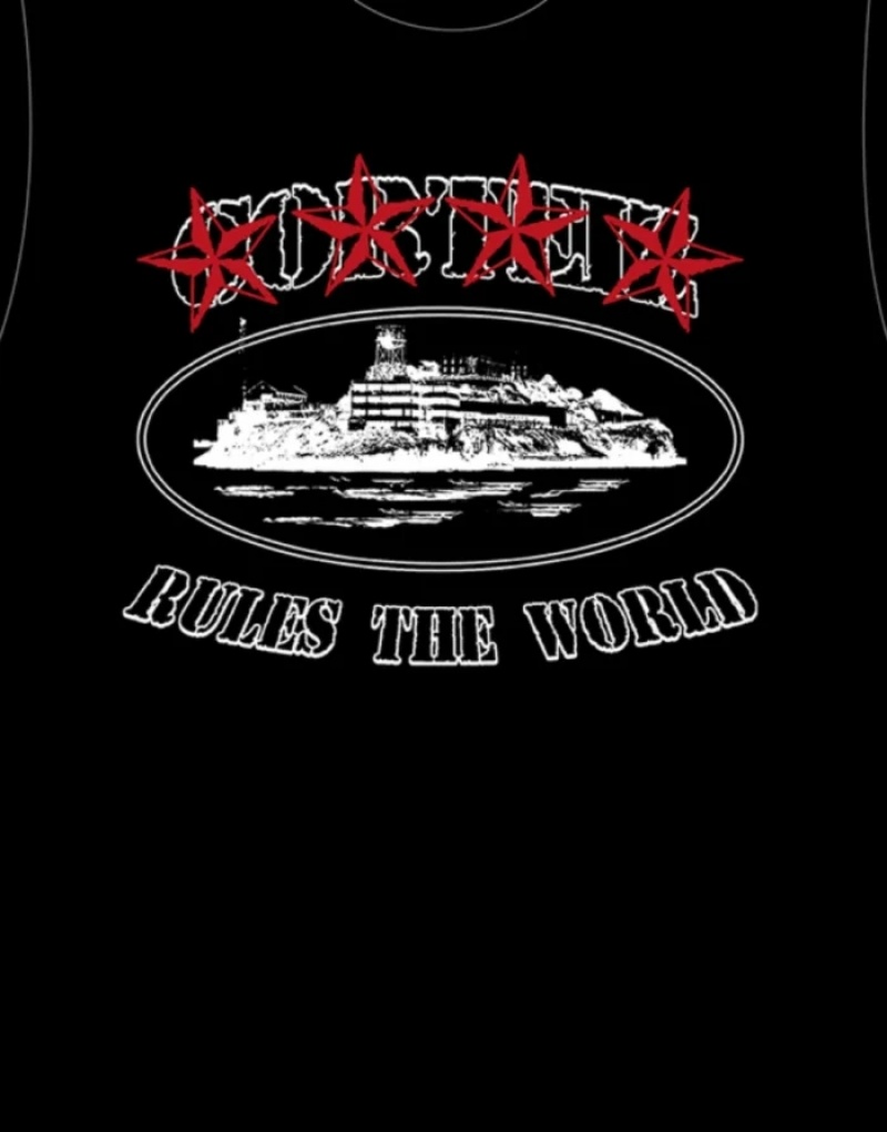 Magliette Uomo Corteiz 4starz Alcatraz Bianche Italia | J1N-7718
