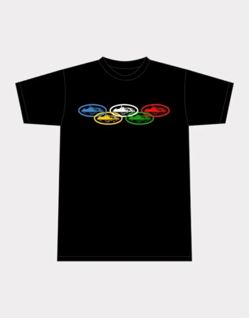 Magliette Uomo Corteiz Alcatraz Olympic Bianche Italia | C9G-0170