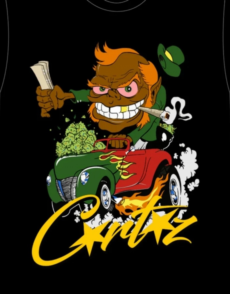 Magliette Uomo Corteiz Leprechaun 420 Bianche Italia | M5M-0275
