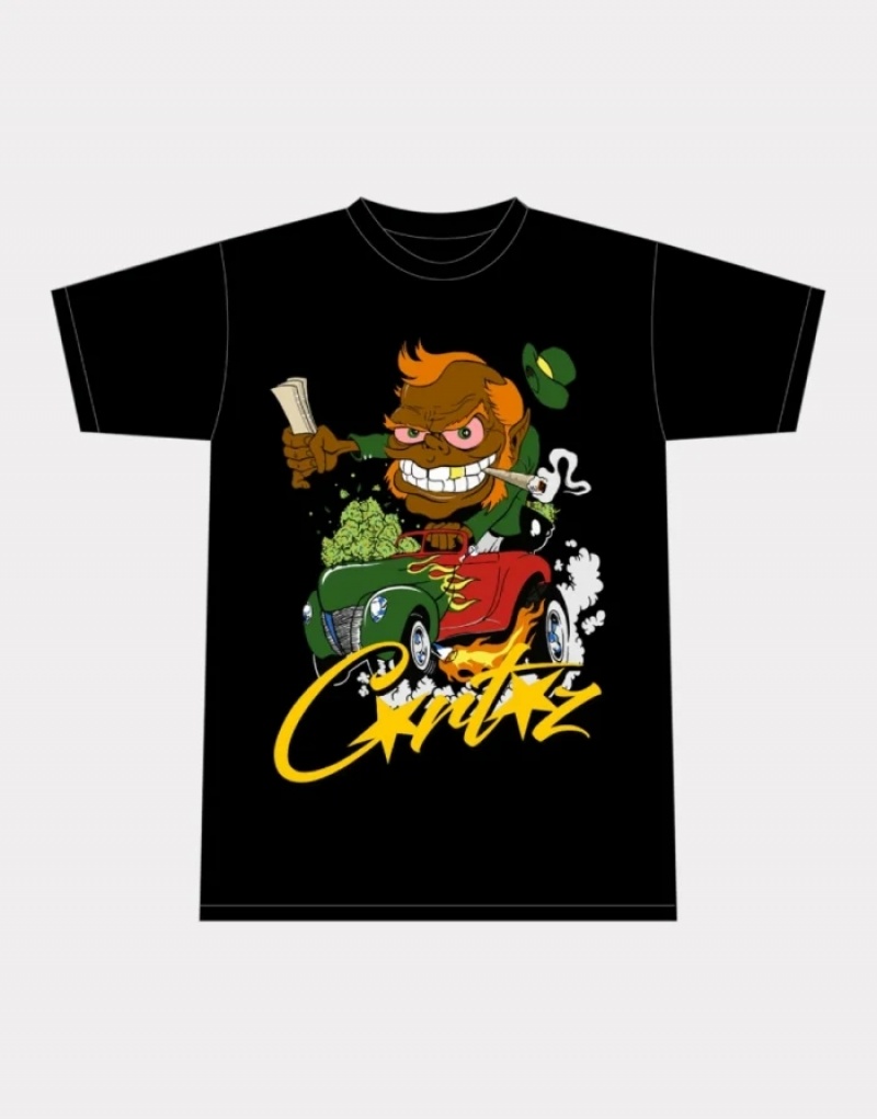 Magliette Uomo Corteiz Leprechaun 420 Bianche Italia | M5M-0275