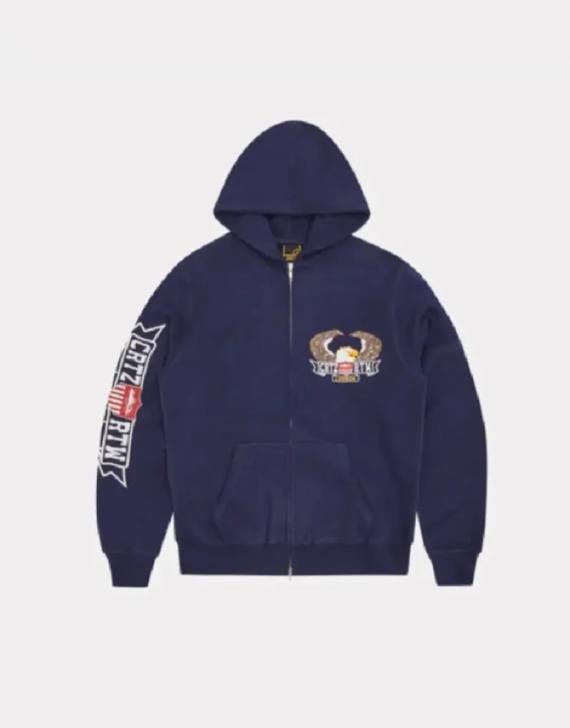 Tute Uomo Corteiz Dipset Zip-up Bianche Italia | V0Z-8536