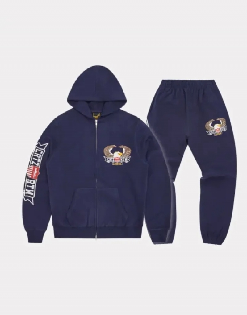 Tute Uomo Corteiz Dipset Zip-up Bianche Italia | V0Z-8536